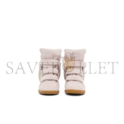 ISABEL MARANT BEKETT LEATHER WEDGE SNEAKERS BK0010FA-C2E02O